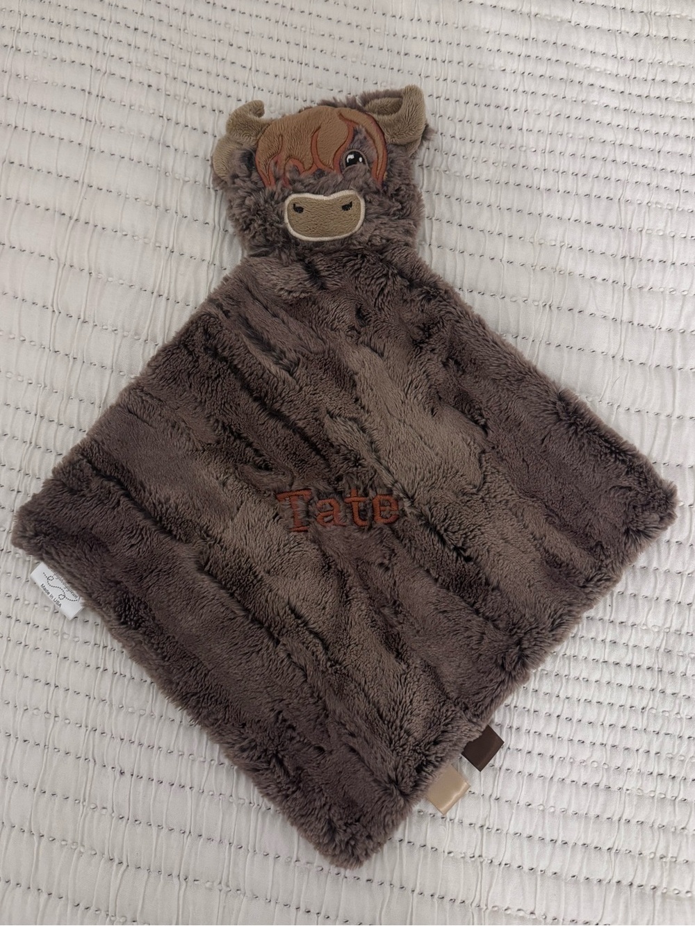 LIKE NEW Personalized Highland Cow Lovey — Tate